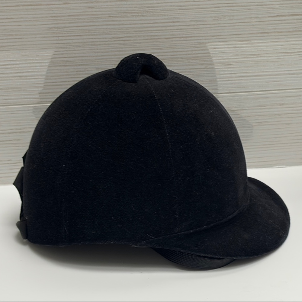 Black Equestrian Riding Helmet